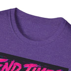 Retro 'End Times & Chill' T-Shirt — Vaporwave Sunset Tee