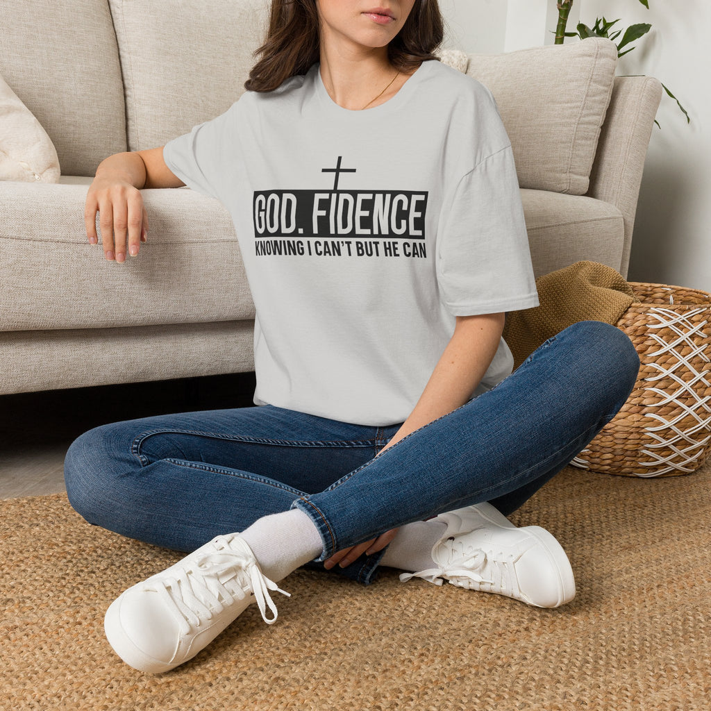 Faith Confidence T-Shirt — "God. Fidence" Christian Inspirational Tee