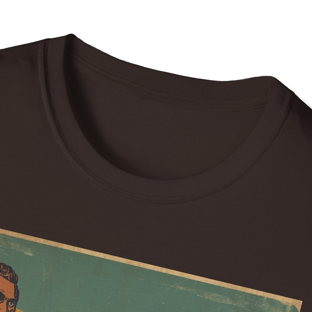 Desert Motel Graphic T‑Shirt — Vintage Roadside Jesus Art Tee