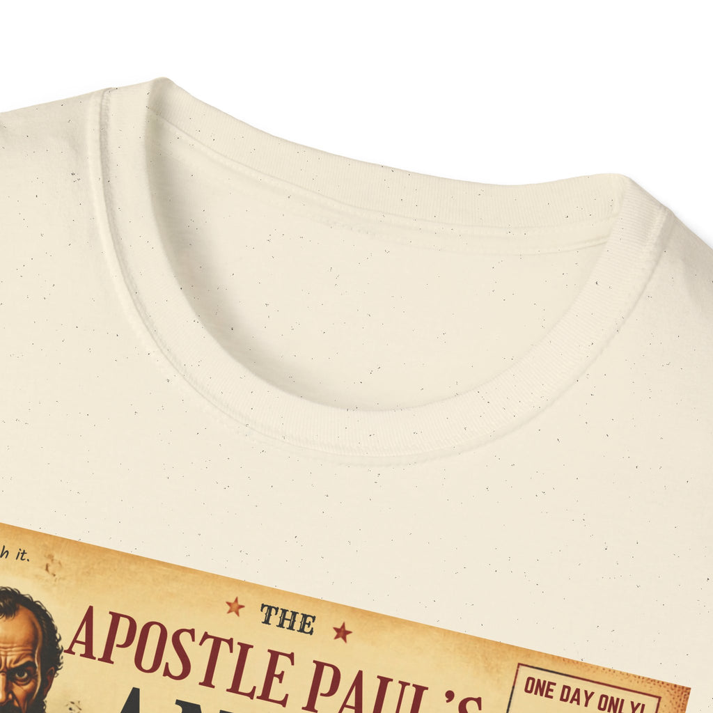 T-Shirt — "Apostle Paul's Anger Management Seminar" Vintage Christian Humor Tee