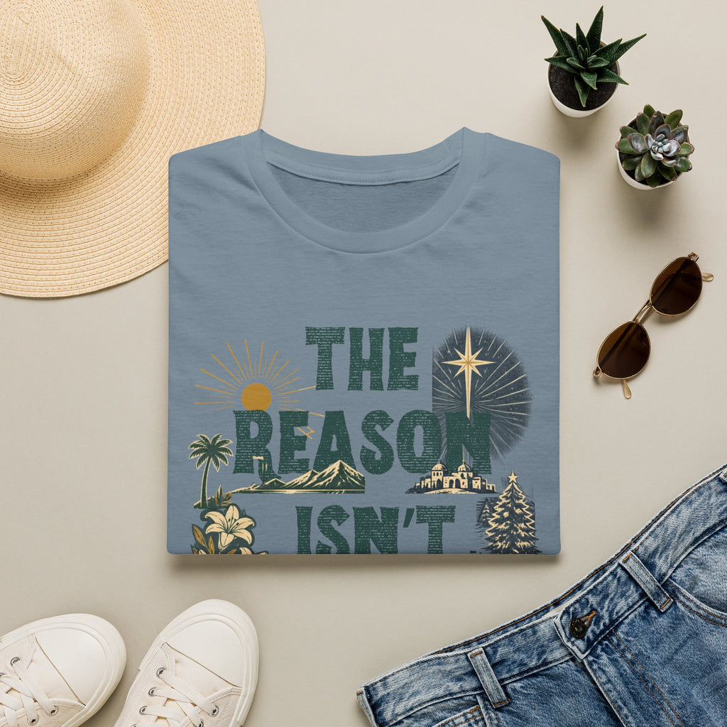 T-Shirt — "The Reason Isn't Seasonal" Christian Nativity Faith Tee