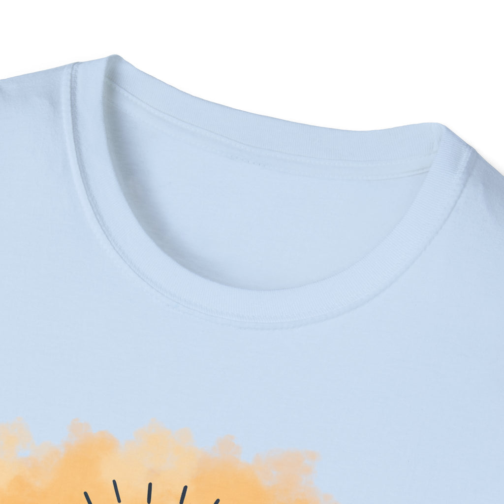 Be The Light Graphic T-Shirt — Floral Lightbulb Inspirational Tee