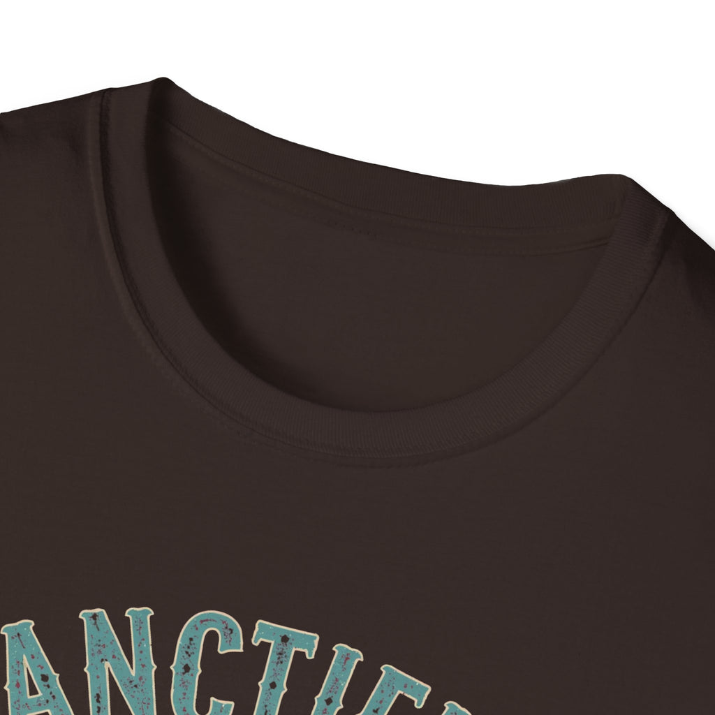 Sanctified & Slightly Spicy T-Shirt — Christian Faith with Fun Attitude