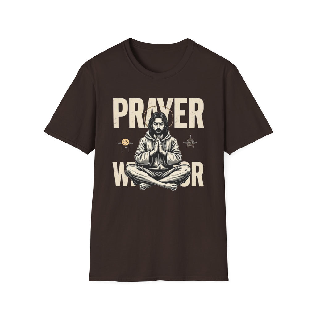 Prayer Warrior T-Shirt — Meditative Jesus Graphic Tee
