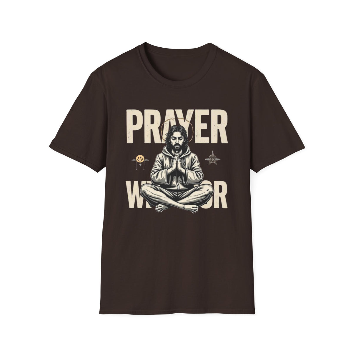 Prayer Warrior T-Shirt — Meditative Jesus Graphic Tee