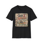 Gen X Women Don't Panic T-Shirt — Retro Raccoon Vintage Graphic Tee