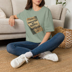 T‑Shirt — 'Sanctified But Slightly Irritated' Vintage Poster Graphic