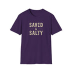 Saved & Salty T‑Shirt — Christian Beachy Faith Graphic Tee