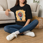 Be The Light Graphic T-Shirt — Floral Lightbulb Inspirational Tee