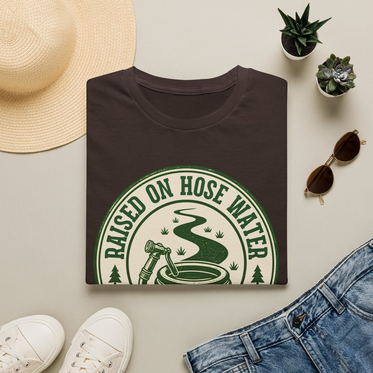 Raised on Hose Water T-Shirt — Rustic Country Farm Life Tee