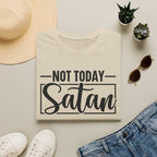 Not Today Satan T-Shirt — Funny Christian Faith Graphic Tee