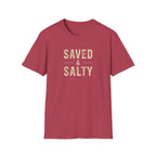 Saved & Salty T‑Shirt — Christian Beachy Faith Graphic Tee