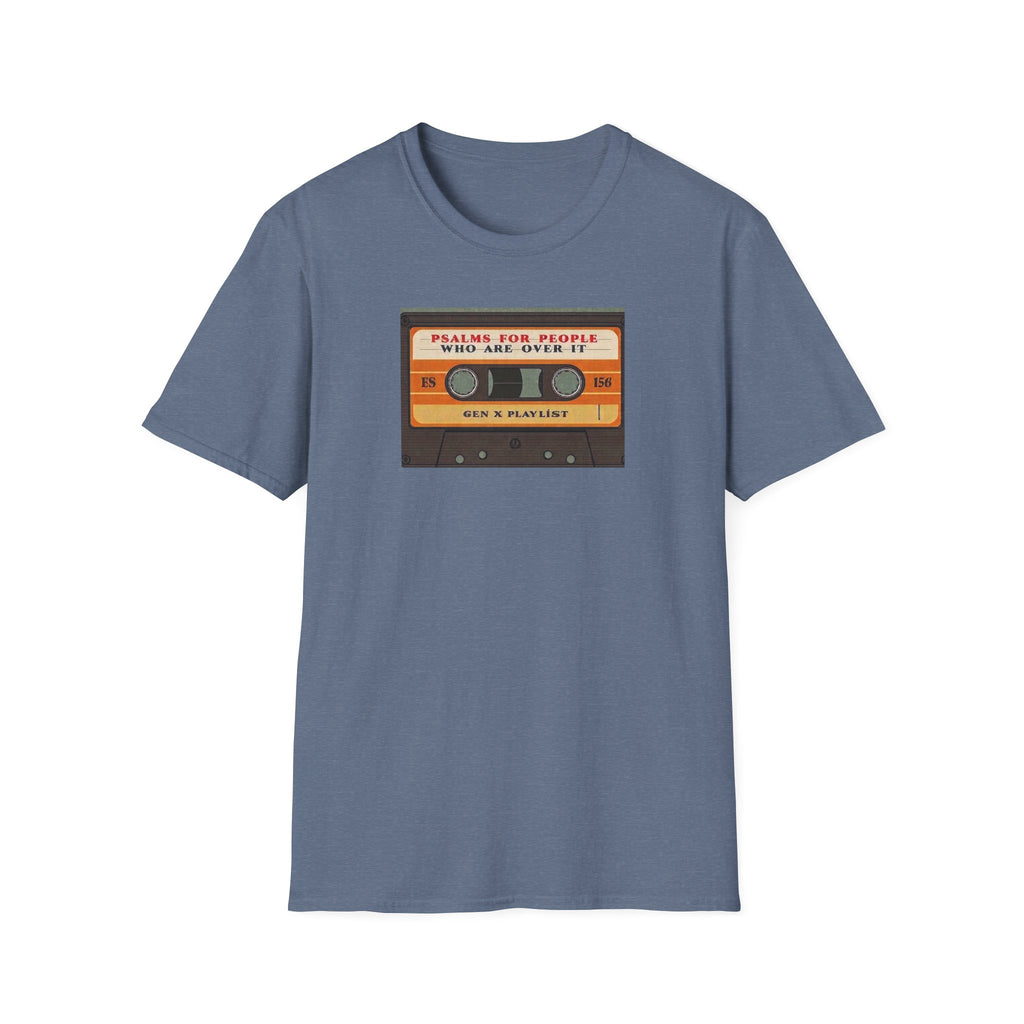 Retro Cassette T-Shirt — "Mixtapes for People Who Are Over It" Vintage Music Tee