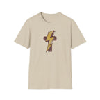 Vintage Lightning Bolt T-Shirt — Retro Distressed Yellow Bolt Tee