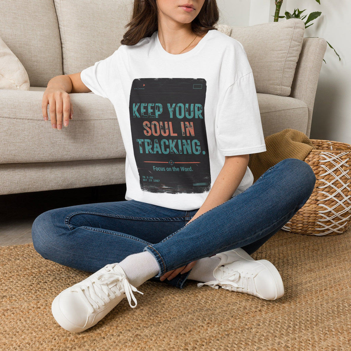 Keep Your Soul In Tracking T-Shirt — Inspirational Vintage Graphic Tee