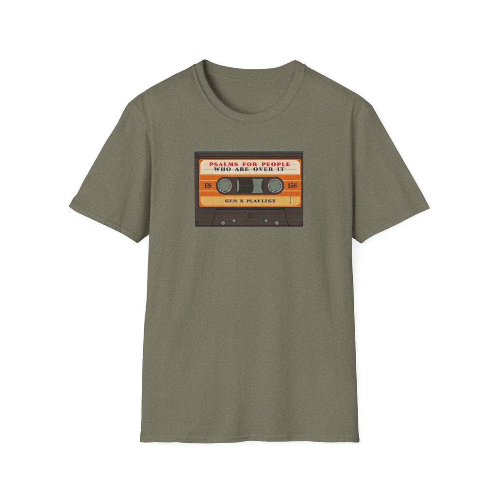 Retro Cassette T-Shirt — "Mixtapes for People Who Are Over It" Vintage Music Tee