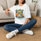 Hot Flash Summer Tour Retro Beach T-Shirt — Funny Menopause Graphic Tee