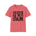 Jesus Is My Jam T-Shirt — Retro Heart Faith Tee