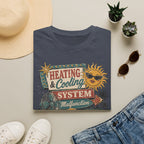Heating & Cooling System T-Shirt — Retro HVAC Vacation Vibes Tee