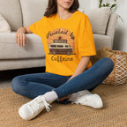 Fueled by Grace & Caffeine Van T-Shirt — Retro Coffee Roadtrip Tee