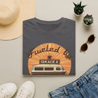 Fueled by Grace & Caffeine Van T-Shirt — Retro Coffee Roadtrip Tee