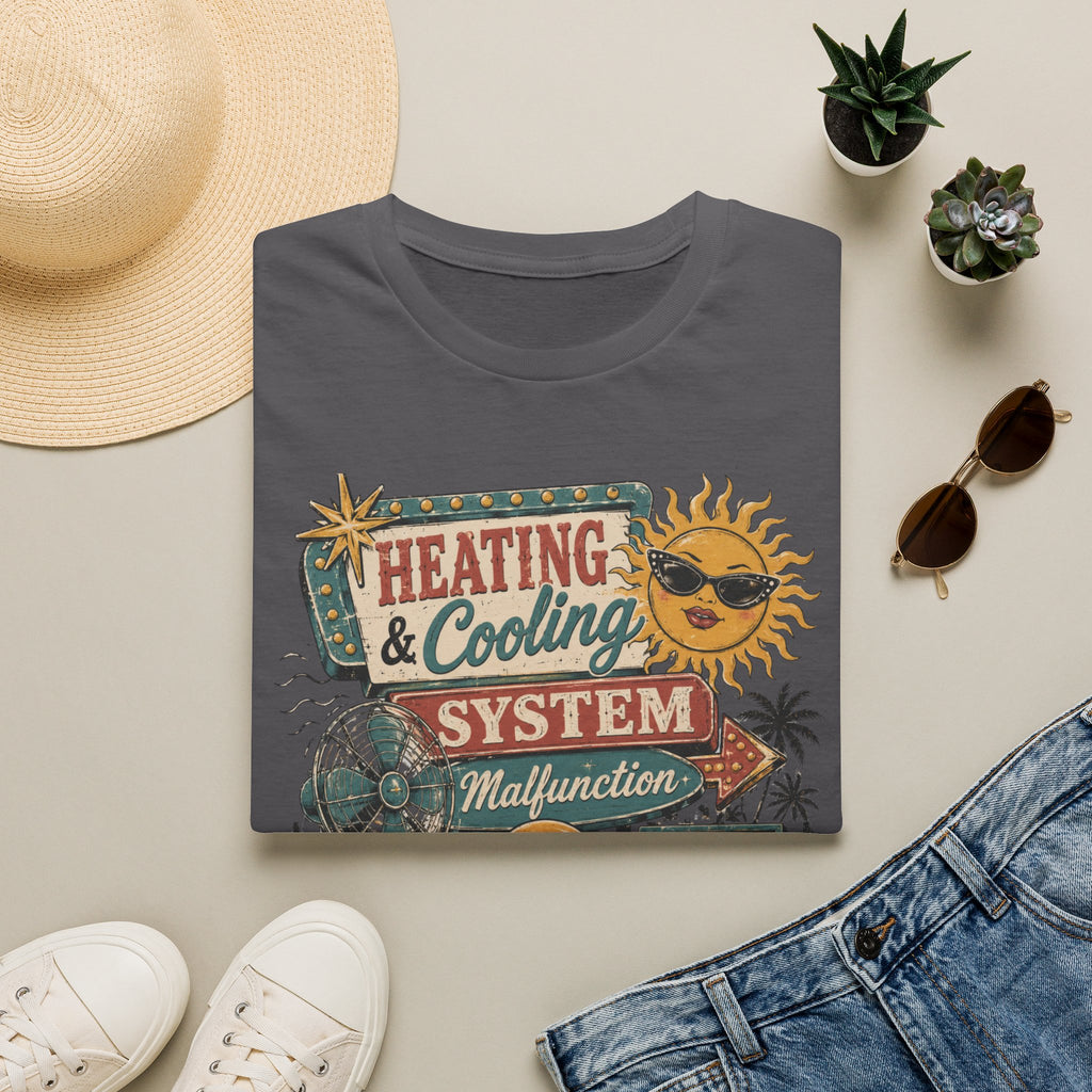 Heating & Cooling System T-Shirt — Retro HVAC Vacation Vibes Tee