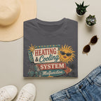 Heating & Cooling System T-Shirt — Retro HVAC Vacation Vibes Tee