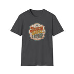 Christian T-Shirt — "Jesus Saves" Vintage Script Faith Tee