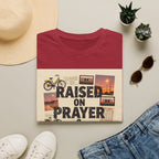 Raised on Prayer T-Shirt — Vintage Faith & Nostalgia Tee