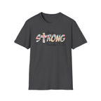 She Is Strong Floral T‑Shirt — Proverbs 31:25 Inspirational Women’s Tee