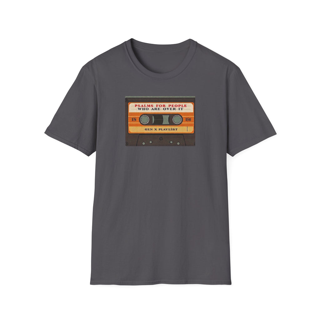Retro Cassette T-Shirt — "Mixtapes for People Who Are Over It" Vintage Music Tee