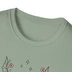 Floral deer skull T-Shirt