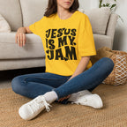 Jesus Is My Jam T-Shirt — Retro Heart Faith Tee