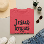 Jesus Knows I’m Trying Christian T-Shirt