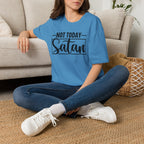 Not Today Satan T-Shirt — Funny Christian Faith Graphic Tee