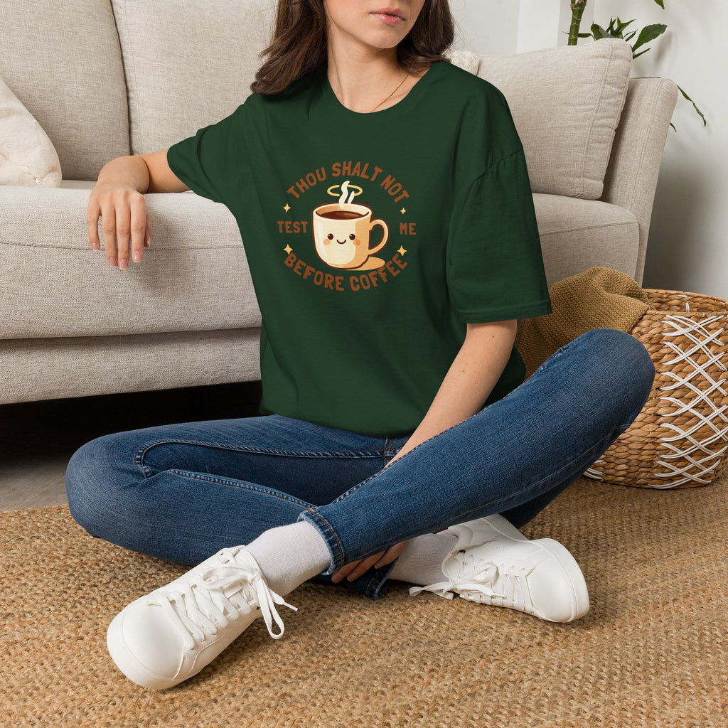 Thou Shalt Not Test Me Before Coffee T-Shirt
