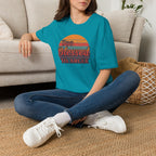 Too Blessed To Argue T-Shirt — Retro Sunset Faith Graphic Tee