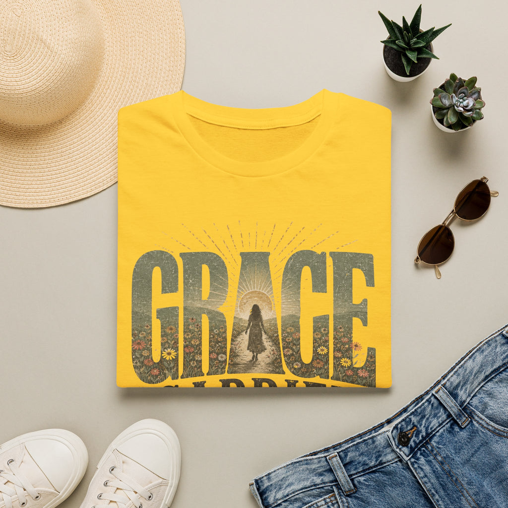 Grace Carried Me T‑Shirt — Inspirational Christian Faith Graphic Tee