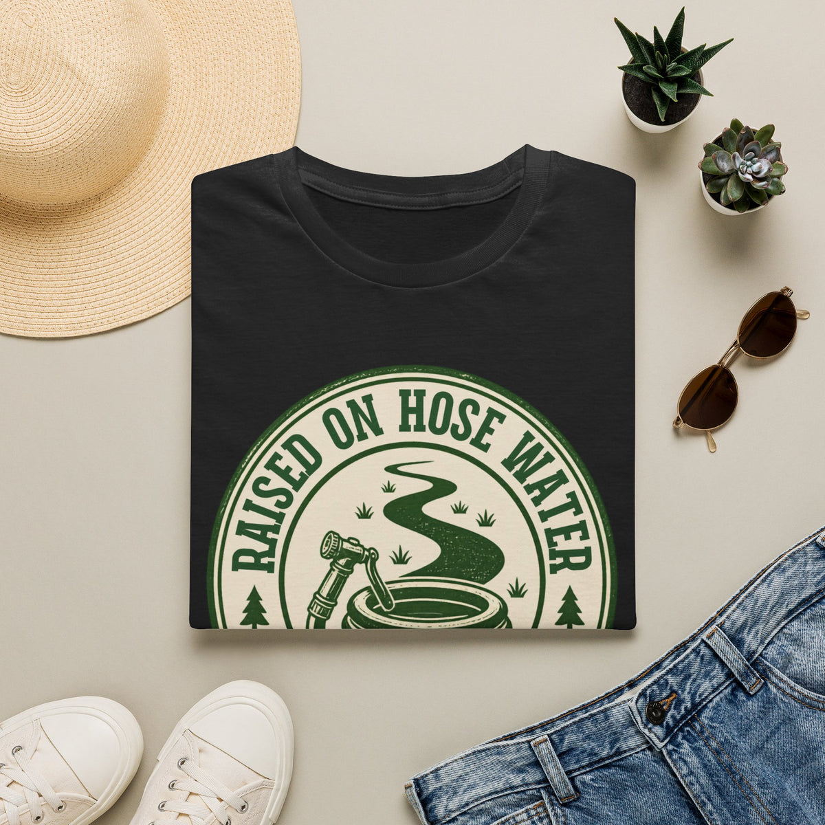 Raised on Hose Water T-Shirt — Rustic Country Farm Life Tee