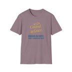 Covered in Grace T-Shirt — 'Running on Coffee, Slightly Unhinged but Saved' Christian Tee