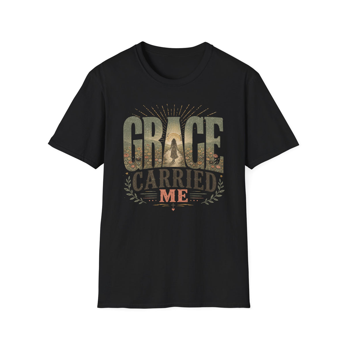 Grace Carried Me T‑Shirt — Inspirational Christian Faith Graphic Tee