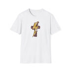 Vintage Lightning Bolt T-Shirt — Retro Distressed Yellow Bolt Tee