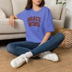 Grace Wins Bold Text T-Shirt