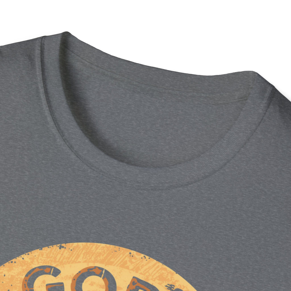 Christian T-Shirt — "God’s Still Working on My Attitude" Retro Sun Graphic