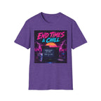 Retro 'End Times & Chill' T-Shirt — Vaporwave Sunset Tee