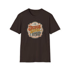 Christian T-Shirt — "Jesus Saves" Vintage Script Faith Tee