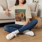 Desert Motel Graphic T‑Shirt — Vintage Roadside Jesus Art Tee