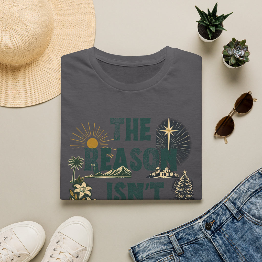 T-Shirt — "The Reason Isn't Seasonal" Christian Nativity Faith Tee