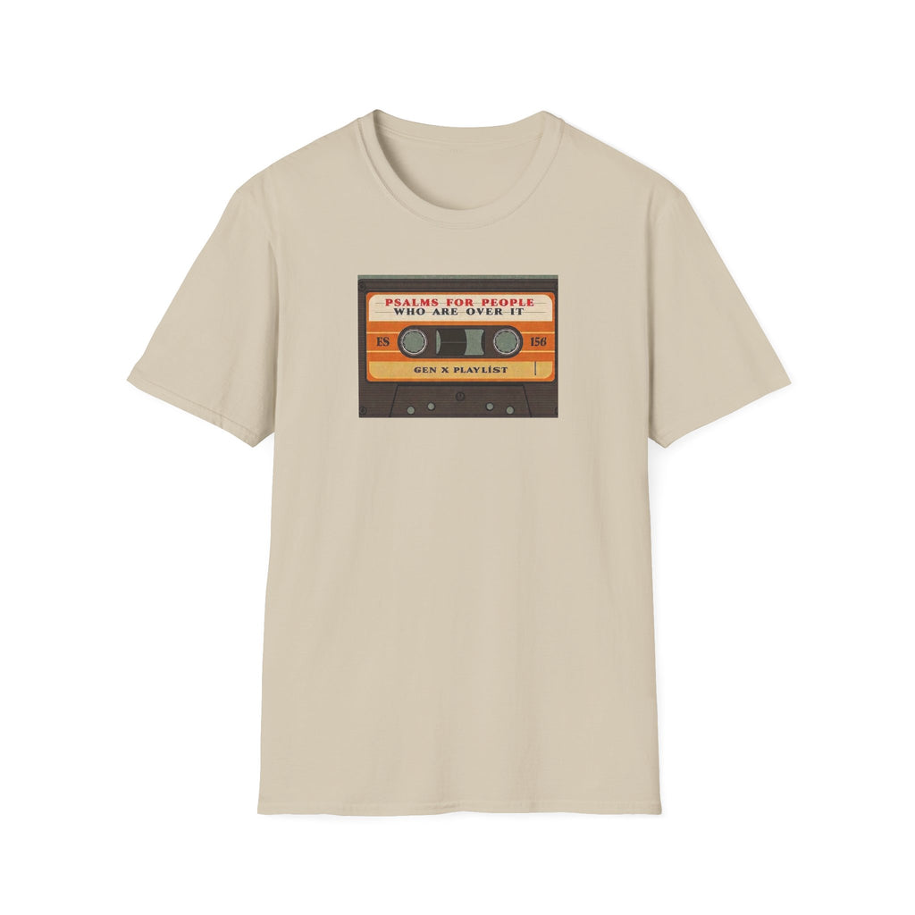 Retro Cassette T-Shirt — "Mixtapes for People Who Are Over It" Vintage Music Tee