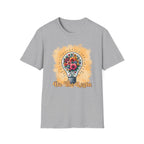 Be The Light Graphic T-Shirt — Floral Lightbulb Inspirational Tee